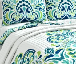 Clara Floral Reversible 3-Piece Quilt Set 24 Clara Floral Reversible 3-Piece Quilt Set -Northlight Outlet Home Store 810553330 2