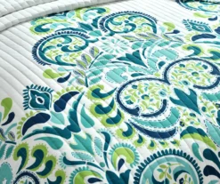 Clara Floral Reversible 3-Piece Quilt Set 25 Clara Floral Reversible 3-Piece Quilt Set -Northlight Outlet Home Store 810553330 3