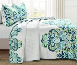 Clara Floral Reversible 3-Piece Quilt Set 31 Clara Floral Reversible 3-Piece Quilt Set -Northlight Outlet Home Store 810553331 11