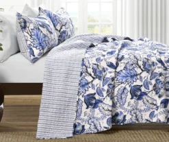 Cynthia Jacobean Floral 3-Piece Quilt Set -Northlight Outlet Home Store 810553339 11