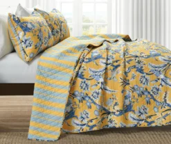 Dolores Floral Reversible 3-Piece Quilt Set -Northlight Outlet Home Store 810553394 21