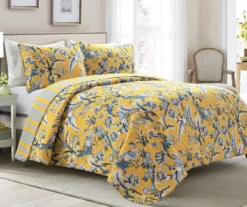 Dolores Floral Reversible 3-Piece Quilt Set -Northlight Outlet Home Store 810553395 11