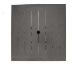 Autumn Cove Brown Wood Look Square Steel Patio Dining Table -Northlight Outlet Home Store 810553658 3