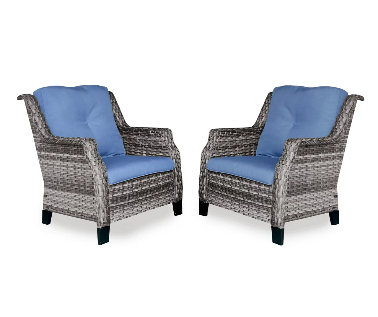 Real Living Rockbridge All-Weather Wicker Cushioned Patio Chairs, 2-Pack 3 Real Living Rockbridge All-Weather Wicker Cushioned Patio Chairs, 2-Pack - Image 3
