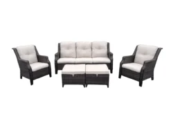 Real Living Rockbridge All-Weather Wicker Cushioned Patio Sofa & Ottoman Set -Northlight Outlet Home Store 810555287 810555288 1
