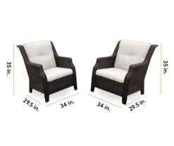 Real Living Rockbridge All-Weather Wicker Cushioned Patio Chairs, 2-Pack 26 Real Living Rockbridge All-Weather Wicker Cushioned Patio Chairs, 2-Pack -Northlight Outlet Home Store 810555288 1