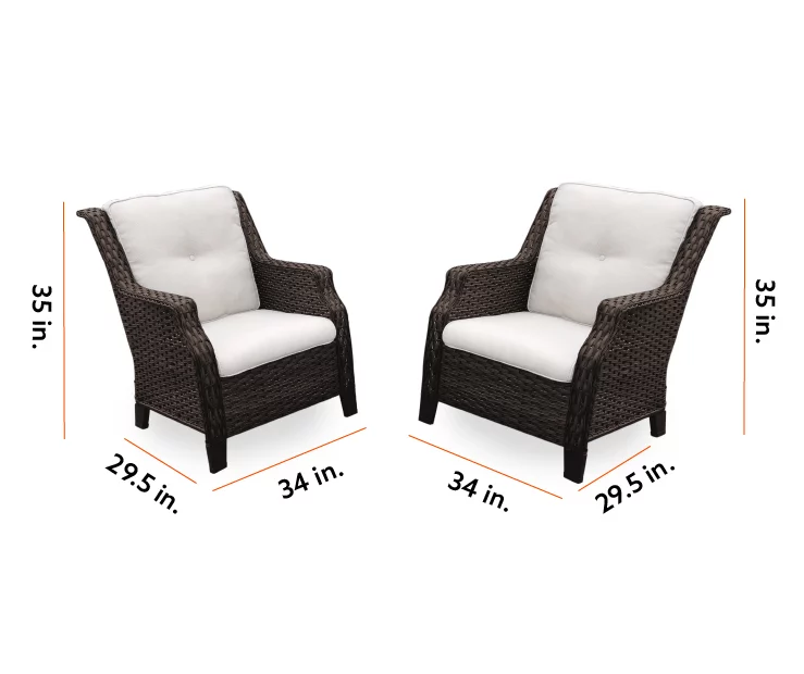 Real Living Rockbridge All-Weather Wicker Cushioned Patio Chairs, 2-Pack 12 Real Living Rockbridge All-Weather Wicker Cushioned Patio Chairs, 2-Pack - Image 12