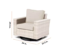Broyhill Eagle Brooke All-Weather Wicker Swivel Cushioned Patio Glider 37 Broyhill Eagle Brooke All-Weather Wicker Swivel Cushioned Patio Glider -Northlight Outlet Home Store 810557273 2
