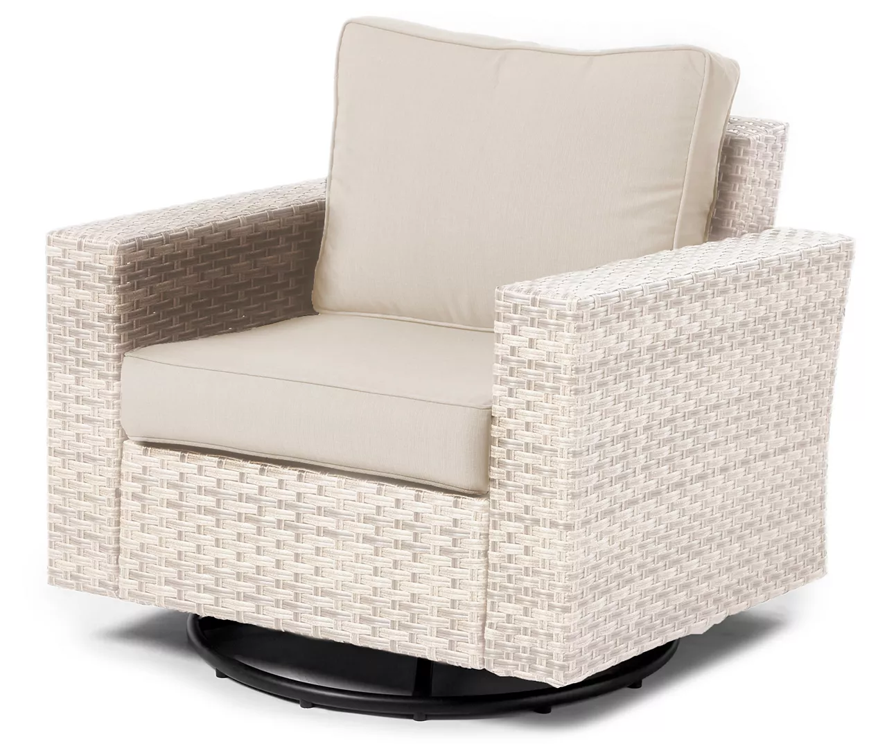 Broyhill Eagle Brooke All-Weather Wicker Swivel Cushioned Patio Glider 3 Broyhill Eagle Brooke All-Weather Wicker Swivel Cushioned Patio Glider - Image 3