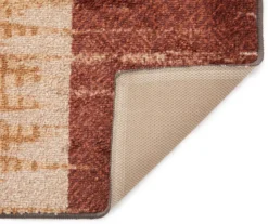 Brown & Red Abstract Patchwork Runner, (20" X 60") -Northlight Outlet Home Store 810557490 2