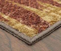 Brown & Red Abstract Patchwork Runner, (20" X 60") -Northlight Outlet Home Store 810557490 4