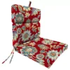 Daelyn Cherry French Edge Outdoor Chair Cushion