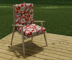 Daelyn Cherry French Edge Outdoor Chair Cushion 19 Daelyn Cherry French Edge Outdoor Chair Cushion -Northlight Outlet Home Store 810560543 5