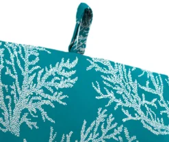Sea Coral Turquoise French Edge Outdoor Chair Cushion 21 Sea Coral Turquoise French Edge Outdoor Chair Cushion -Northlight Outlet Home Store 810560544 7