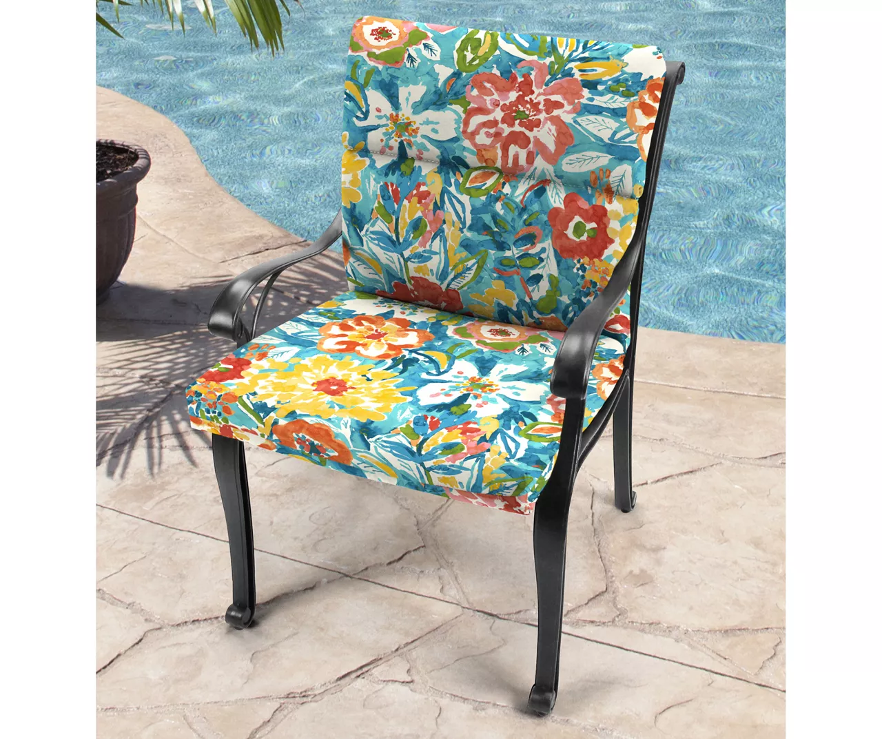 Sun River Sky French Edge Outdoor Chair Cushion 2 Sun River Sky French Edge Outdoor Chair Cushion - Image 2