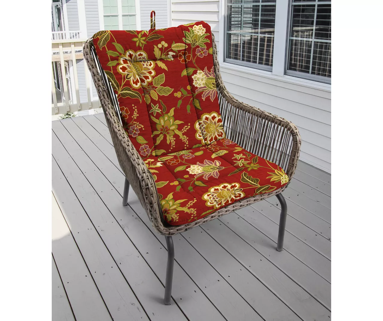 Alberta Salsa Euro Style Outdoor Chair Cushion 2 Alberta Salsa Euro Style Outdoor Chair Cushion - Image 2