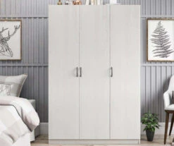 Ivory Oak 3-Door Storage Wardrobe -Northlight Outlet Home Store 810561398 11