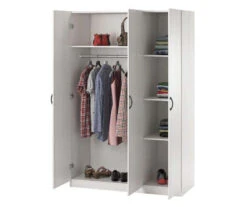 Ivory Oak 3-Door Storage Wardrobe -Northlight Outlet Home Store 810561398 41