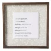 "Love Is Patient" Beige Floral Pattern Framed Wall Plaque