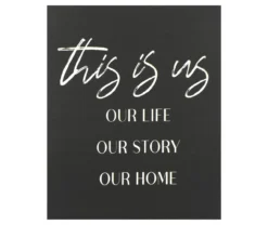 "This Is Us" Black & White Wrapped Canvas
