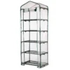 74.75" PVC & Metal 5-Tier Mini Greenhouse