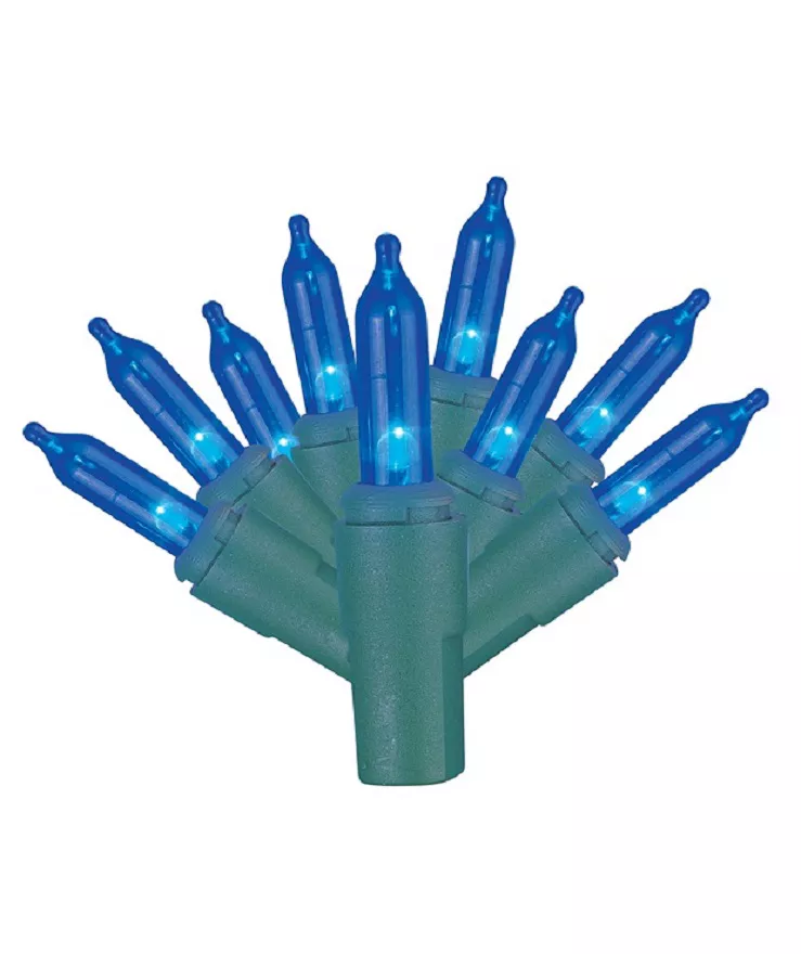 Blue LED Mini Light Set, 120-Lights 1 Blue LED Mini Light Set, 120-Lights