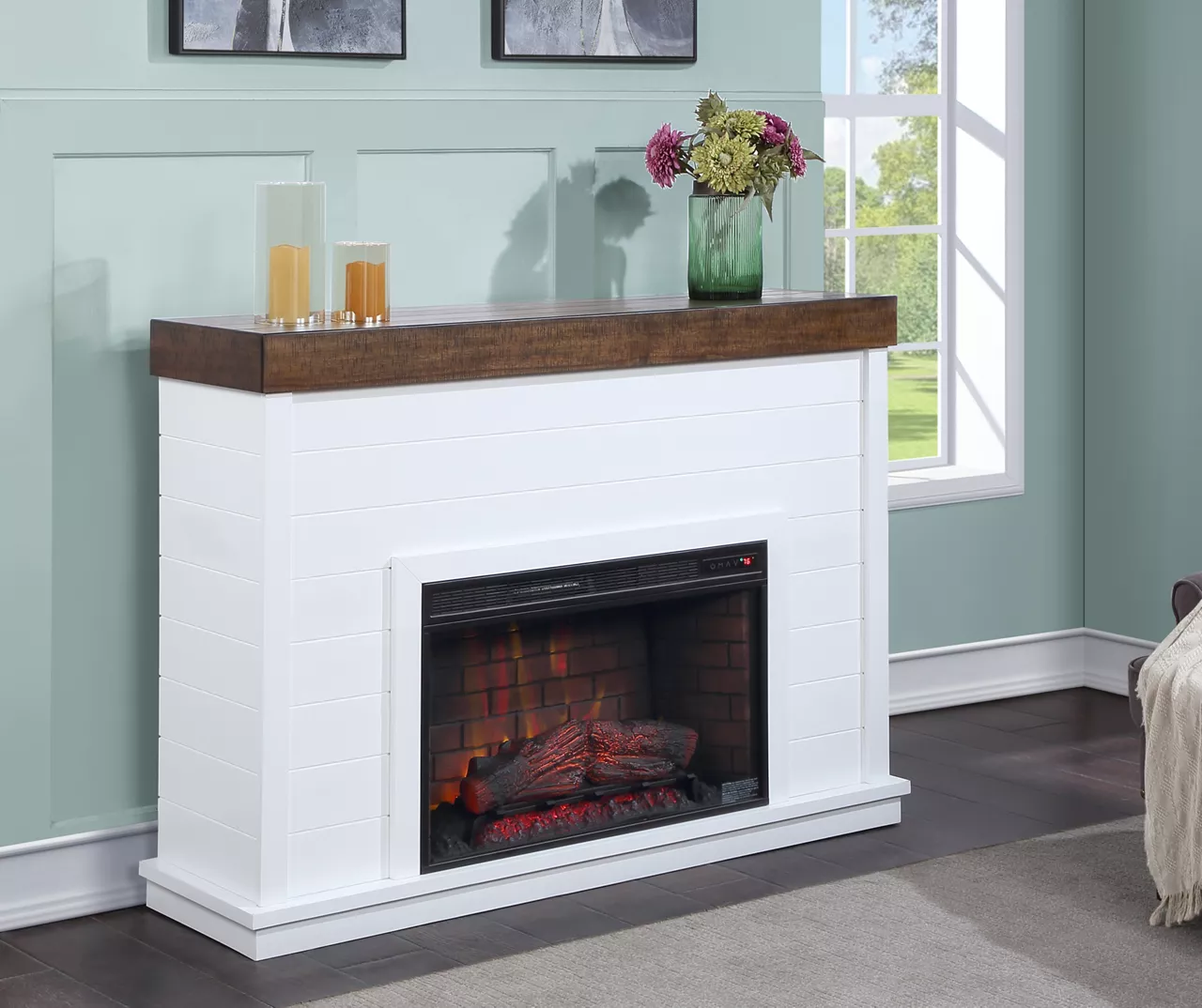 62" Grand Shiplap & Beam Electric Fireplace 4 62" Grand Shiplap & Beam Electric Fireplace - Image 4