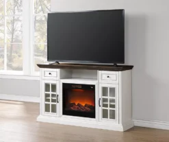 60" White 2-Tone Electric Fireplace Console 9 60" White 2-Tone Electric Fireplace Console -Northlight Outlet Home Store 810570730 3