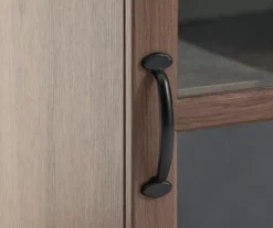 54" Walnut Glass Door Electric Fireplace Console 5 54" Walnut Glass Door Electric Fireplace Console -Northlight Outlet Home Store 810571210 2