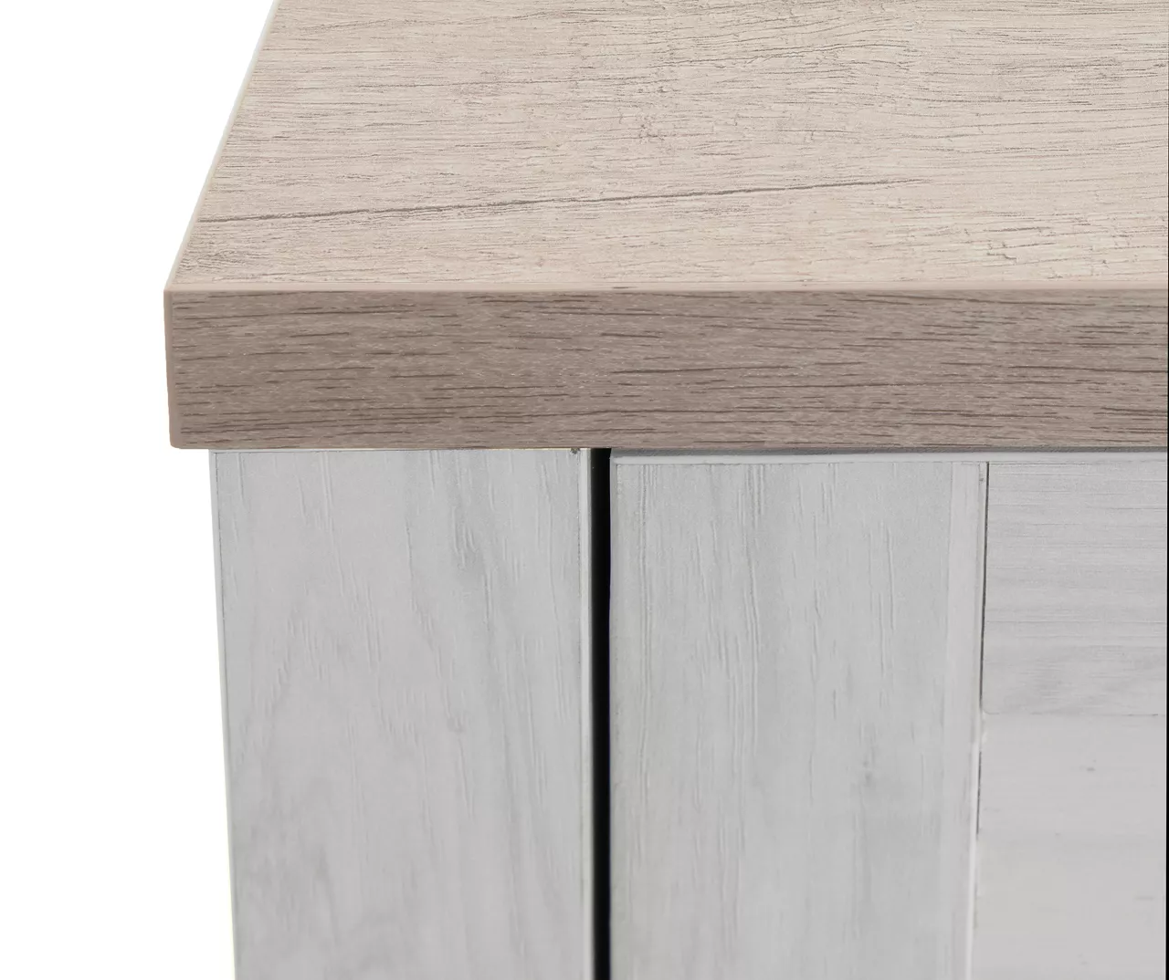 54" 2-Tone Shutter Door Electric Fireplace Console 5 54" 2-Tone Shutter Door Electric Fireplace Console - Image 5