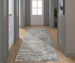 Emily Gray & Cream Abstract Shag Area Rug -Northlight Outlet Home Store 810573902 1