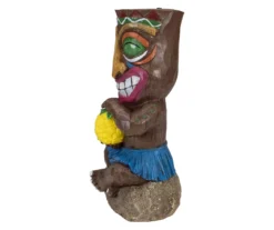 13.75" Tiki & Crab Solar Garden Statuary -Northlight Outlet Home Store 810576023 2