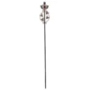 64.5" Brushed Copper Floral Motif Oil Patio Torch