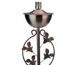 64.5" Brushed Copper Floral Motif Oil Patio Torch 8 64.5" Brushed Copper Floral Motif Oil Patio Torch -Northlight Outlet Home Store 810576094 3