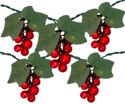 Northlight Red Grape Mini Light Set, 5-Count