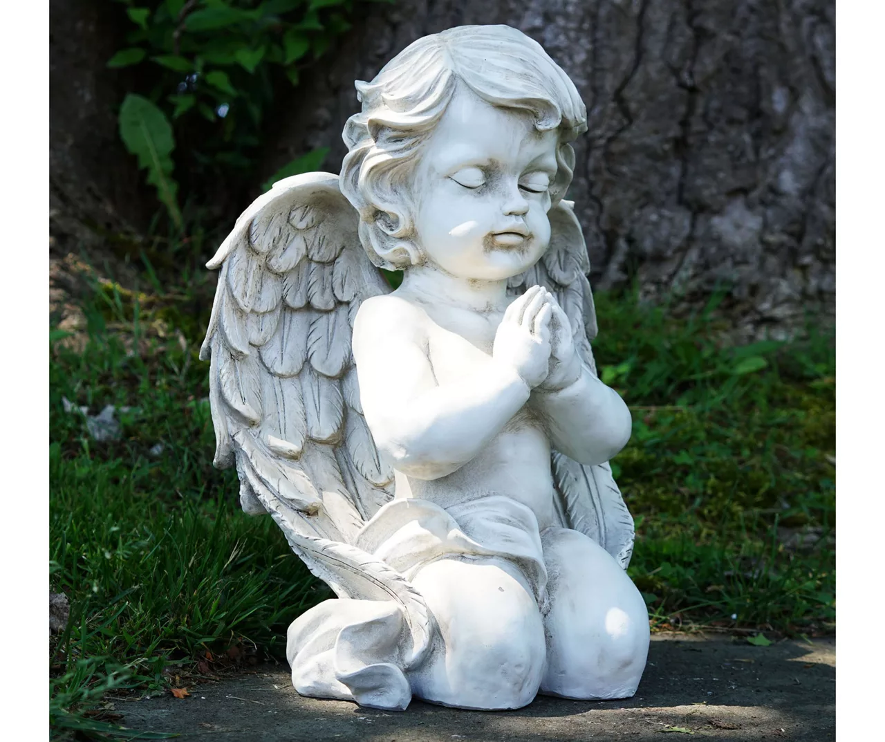 13.5" Praying Cherub Garden Statuary 2 13.5" Praying Cherub Garden Statuary - Image 2