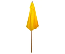 Northlight 9' Yellow Market Wood Patio Umbrella -Northlight Outlet Home Store 810576292 3
