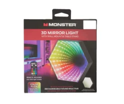 Monster Black LED 3D Illusion Mirror Light