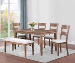 Marley Light Walnut Upholstered Dining Chairs, 2-Pack -Northlight Outlet Home Store 810579821 810579500 810579822