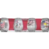 Peanuts Stars & Stripes 4-Piece Curved Glassware Set