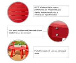 Glitzhome 5-Piece Adirondack Outdoor Chair & Coffee Table Set -Northlight Outlet Home Store 810581949 6