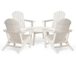 Glitzhome 5-Piece Adirondack Outdoor Chair & Coffee Table Set -Northlight Outlet Home Store 810581950 1