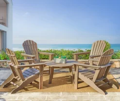 Glitzhome 5-Piece Adirondack Outdoor Chair & Coffee Table Set -Northlight Outlet Home Store 810582012 2