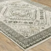 Geby Ivory & Gray Geometric Area Rug