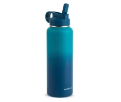 Hydragear Blue Ombre Timber Stainless Steel Bottle, 40 Oz. -Northlight Outlet Home Store 810585548 2 1