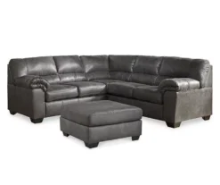 Bladen Slate Faux Leather Oversize Accent Ottoman -Northlight Outlet Home Store 810587438 810587343 810587473