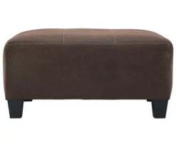 Signature Design By Ashley Navi Faux Leather Oversized Accent Ottoman -Northlight Outlet Home Store 810587440 3