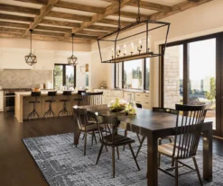 Tiverton Anthracite Light Gray Abstract Outdoor Area Rug, (7.5' X 10.75') -Northlight Outlet Home Store 810589141 B0 3