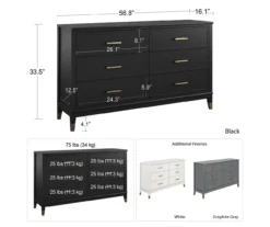 CosmoLiving Westerleigh 6-Drawer Dresser -Northlight Outlet Home Store 810589231 1