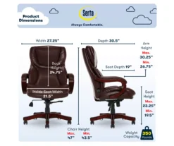 Serta Conway Big & Tall Bonded Leather Office Chair -Northlight Outlet Home Store 810590315 6